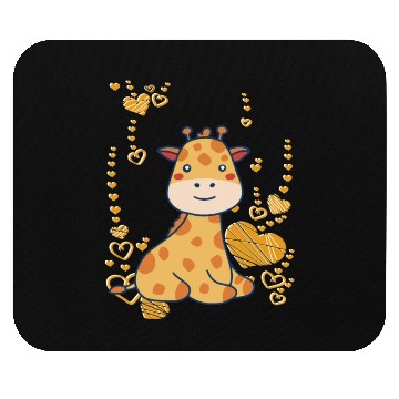 Discover Sweet baby giraffe Mouse Pads