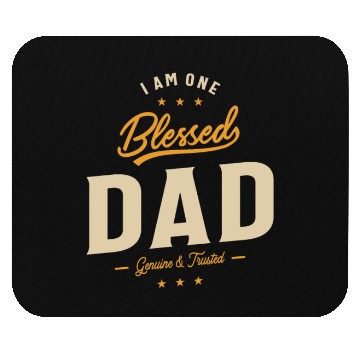 Discover I Am One Blessed Dad Funny Father Grandpa Mouse Pads