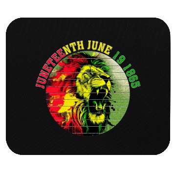 Discover Juneteenth lion Black Pride African American Mouse Pads