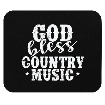 Discover God bless Country Music USA America Cowboys Mouse Pads