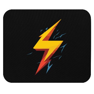 Discover lightning bolt Mouse Pads