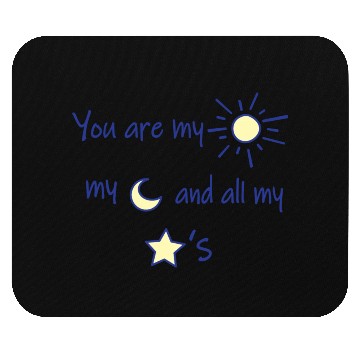 Discover Sun Moon and Stars Mouse Pads