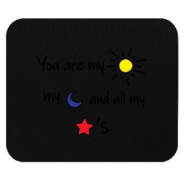Discover Sun Moon and Stars Mouse Pads