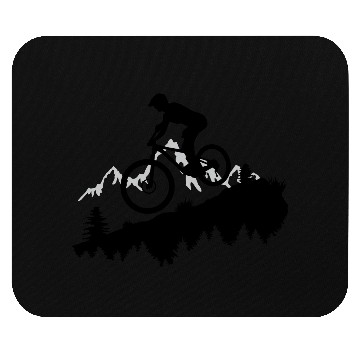 Discover Mountain biking, Downhill biking Mouse Pads