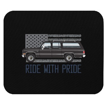 Discover ride Midnight Black Mouse Pads