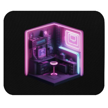 Discover Isometric Modern Room Cube Mouse Pads