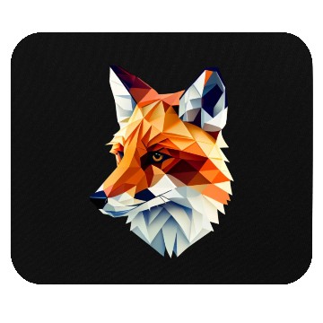 Discover Fox Polygon Wild Animal Lover Wildlife Zookeeper Mouse Pads