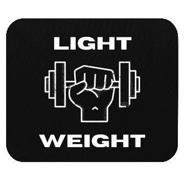 Discover Light Weight Typography Gym Mouse Pads