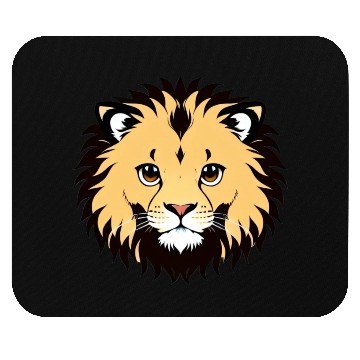 Discover Royal Cartoon Lion - King of the Jungle 22 Mouse Pads