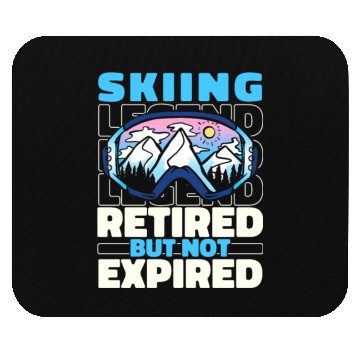 Discover Skiing Skier Retired Mouse Pads