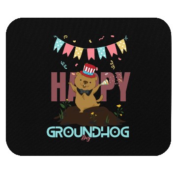 Discover Happy Groundhog Day Mouse Pads
