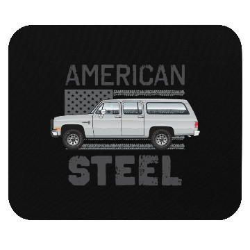 Discover american Light Silver Mouse Pads