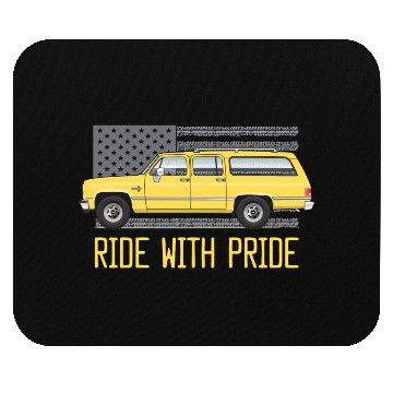 Discover ride Colonial yellow Mouse Pads