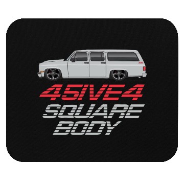 Discover square Light Silver Mouse Pads
