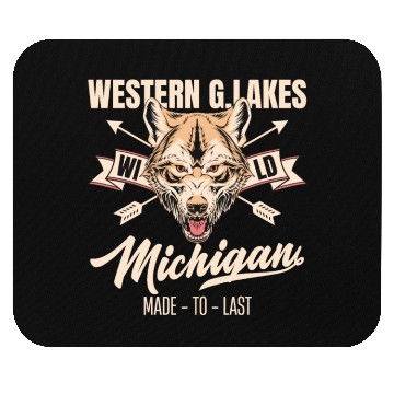 Discover Western great lakes Michigan home of the wolf Mouse Pads