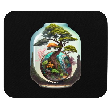 Discover Bonsai Tree Terrarium Mouse Pads