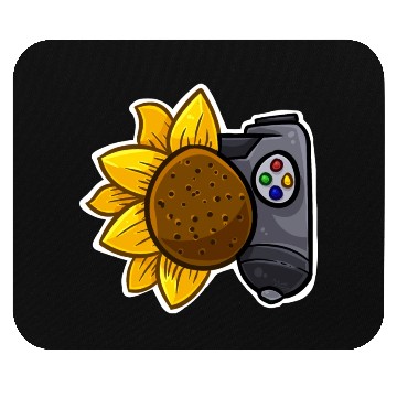 Discover Sunflower Game Controller (MyLittleGaming) Mouse Pads