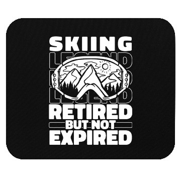 Discover Skiing Skier Retired Mouse Pads