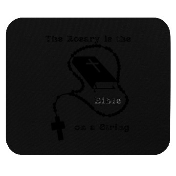 Discover The Rosary is the Bible on a String Mouse Pads