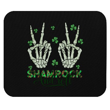 Discover St Patricks Day Irish Skeleton Shamrock And Roll Mouse Pads