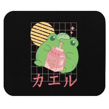 Discover Strawberry Milk Frog Japanese Mouse Pads