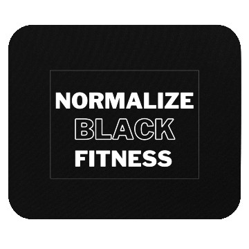 Discover Normalize Black Fitness Mouse Pads