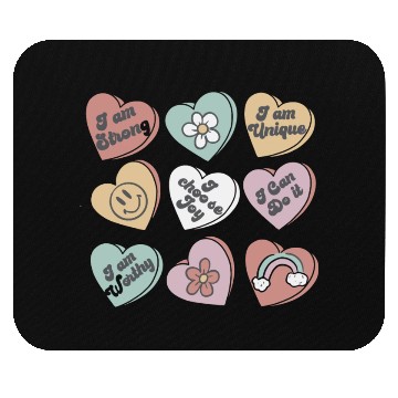 Discover Positive Affirmations Mouse Pads Candy Heart