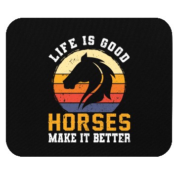Discover Cool Retro Vintage Horse Pony Hanoverian Gift Mouse Pads