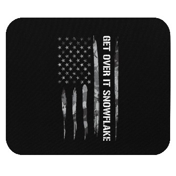 Discover Get Over It Snowflake Mouse Pads
