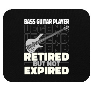 Discover Bass Guitar Bassist Retired Mouse Pads