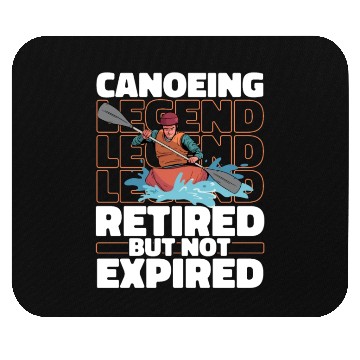Discover Canoe Canoeing Canoeist Retired Mouse Pads