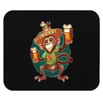 Discover Funny Spider Monkey Lover Mexican Spider Monkey Mouse Pads