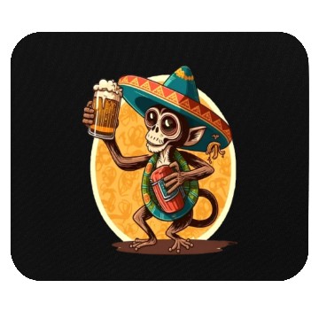 Discover Funny Spider Monkey Lover Mexican Spider Monkey Mouse Pads