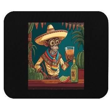 Discover Spider Monkey Animal Lovers Mexican Cowboy Spider Mouse Pads