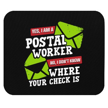 Discover Postal Worker, postal worker, mailman, postman Mouse Pads