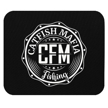 Discover Catfish mafia fishing logo Mouse Pads