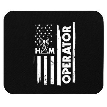 Discover USA Flag Ham Radio Operator Mouse Pads