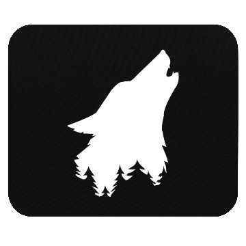 Discover Great White Wolf for Forest Mouse Pads