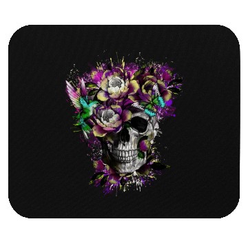 Discover Flower Skull Streetwear Mouse Pads