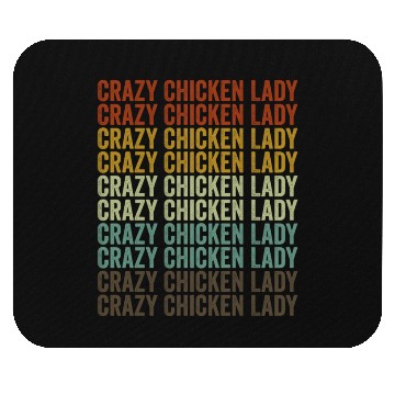 Discover Crazy Chicken Lady Lady Chicken Farmer Mouse Pads