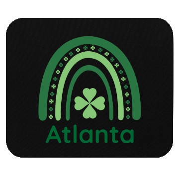 Discover Atlanta Clover Charm Boho Rainbow Mouse Pads