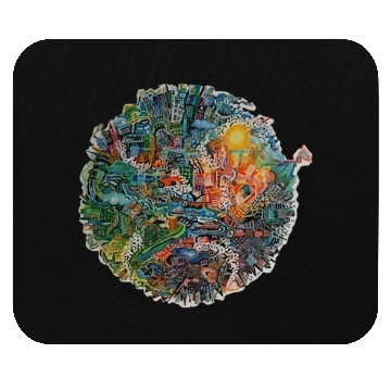 Discover Save Planet Protect the Earth Warning Design Mouse Pads