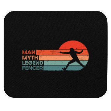 Discover Retro Fencing & Fencer Mouse Pads