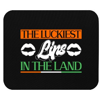 Discover The Luckiest Lips In The Land - St Patricks Day Mouse Pads