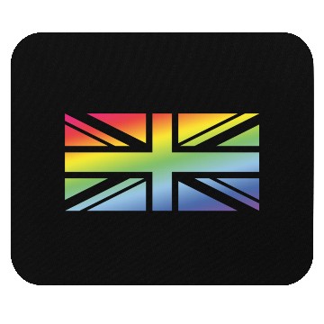Discover Union Jack / Rainbow Flag (Great Britain / UK) Mouse Pads