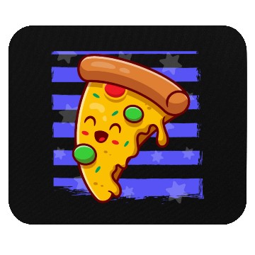 Discover Pizza Men's Mouse Pads