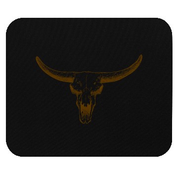 Discover bull skull Mouse Pads