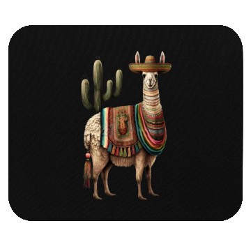 Discover Cute Llama Animal Lovers Mexican Llama Mexican Mouse Pads
