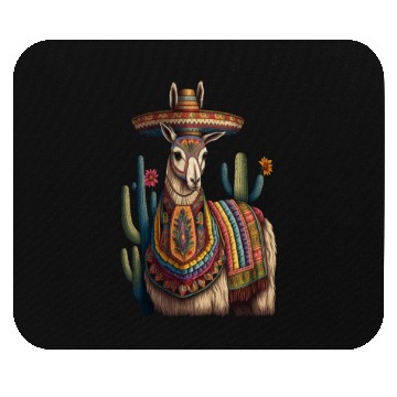 Discover Cute Llama Animal Lovers Mexican Llama Mexican Mouse Pads