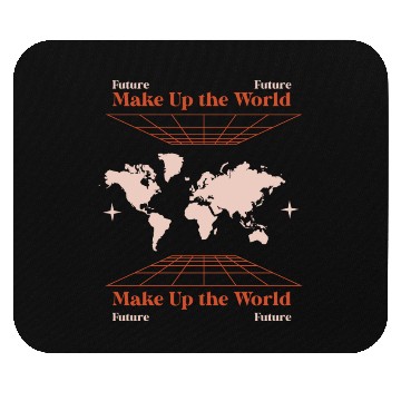 Discover Make Up the World Mouse Pads
